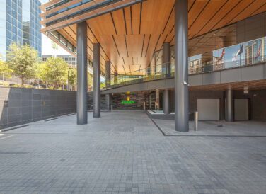 loading zone underground level exterior Rolex Plaza